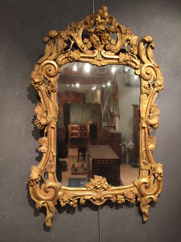 Louis XV - Miroir en bois doré, Provence époque Louis XV