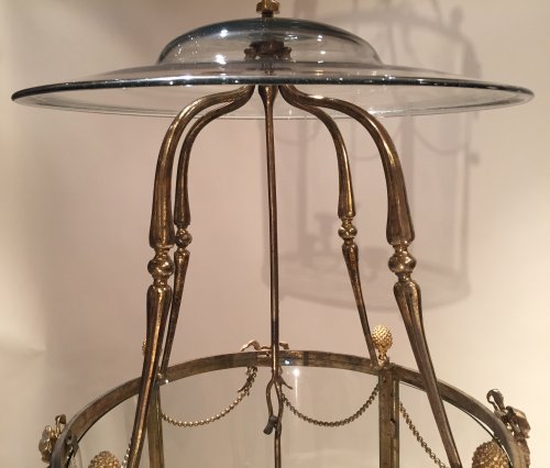 Luminaires Lustre - Importante lanterne de vestibule , Paris époque Louis XVI vers 1780