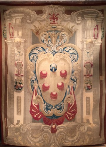 Portière aux armes des Medicis, Florence vers 1630