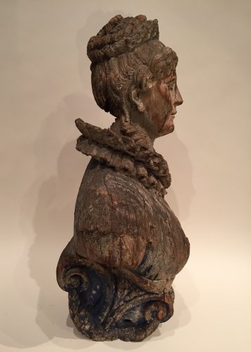 Sculpture Sculpture en Bois - Figure de proue de la Frégate impériale La Didon, Toulon époque Empire