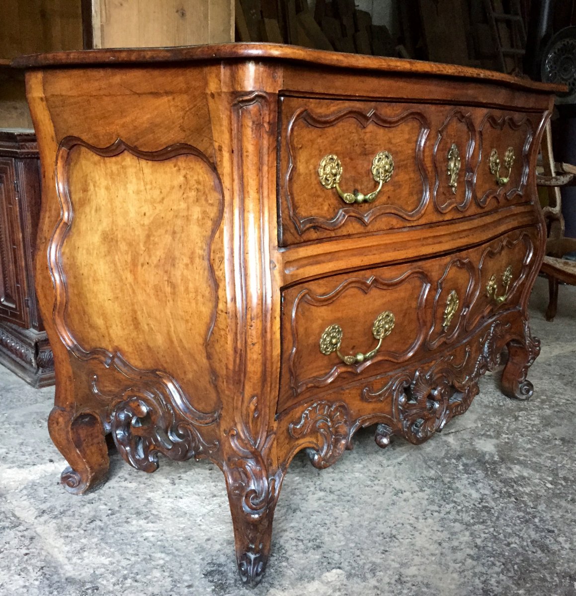 Commode Provencale commode proven 231 ale en noyer n 238 mes 233 poque louis xv vers Commode Provencale commode proven 231 ale en noyer n 238 mes 233 poque louis xv vers