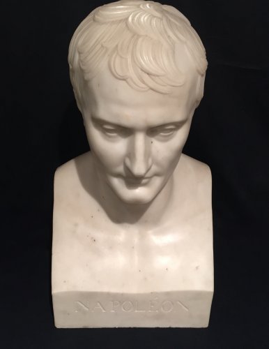 Buste en marbre Napoléon en Hermès d’après Chaudet, époque Empire - Franck Baptiste Provence