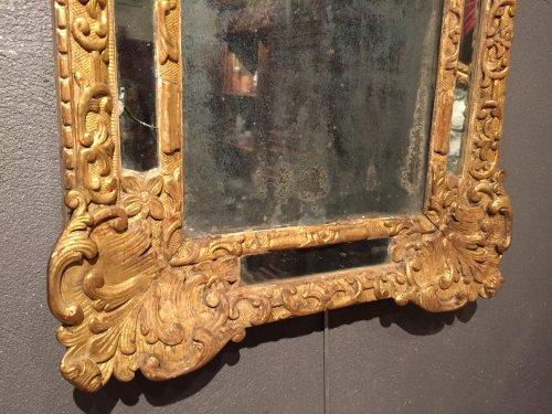 Paire de miroirs en bois doré, Provence époque Régence - Régence