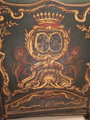 Chaise à porteurs aux armoiries Comtale, Sud Ouest de la France vers 1750 - Franck Baptiste Provence