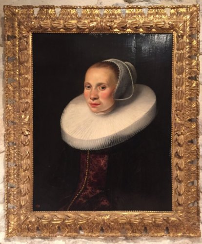 Portrait de femme à la collerette, Attribué à Michiel Jansz Van Mierevelt