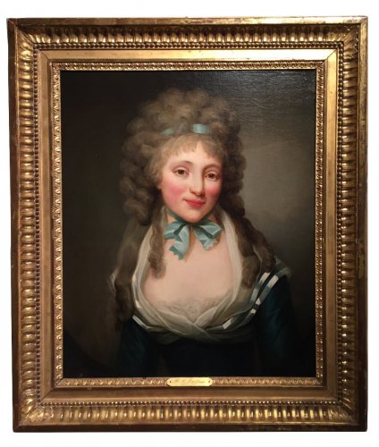 Portrait d’une dame de qualité, signé Henri-Pierre Danloux 1787