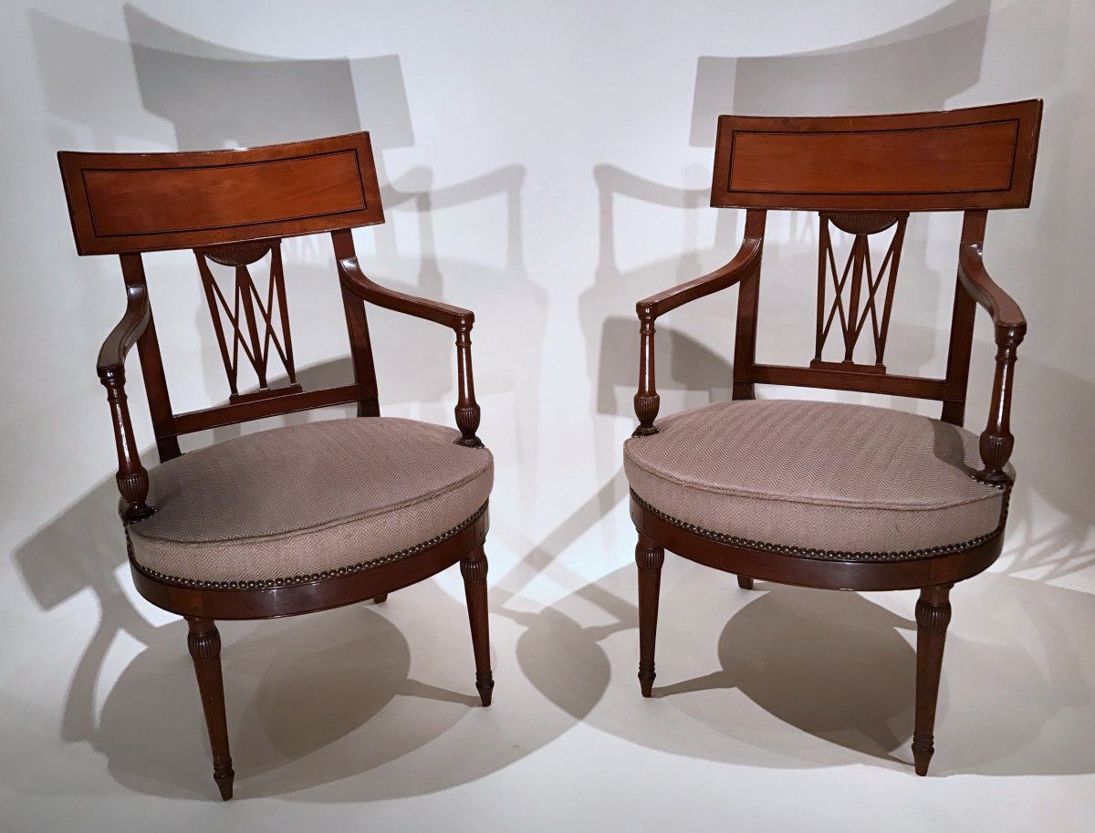 Fauteuil Directoire Acajou