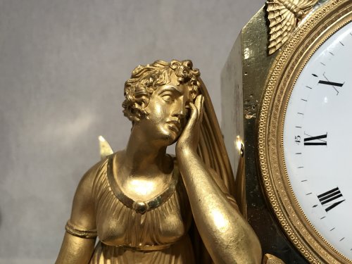 Horlogerie Pendule - Pendule Psyché et Cupidon attribuable à Thomire, Paris époque Empire