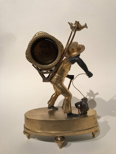 Empire - Pendulette au nègre portefaix, Paris époque Empire vers 1810