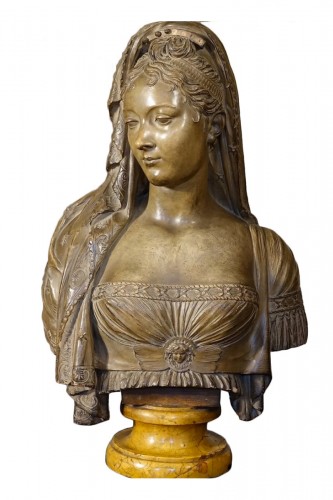 Buste de Juliette Récamier en terre cuite , Chinard à Lyon vers 1804