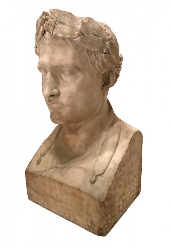 Buste de Napoléon lauré en Hermès, époque Empire