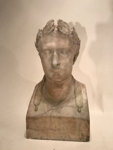 Buste de Napoléon lauré en Hermès, époque Empire - Antiquités Franck Baptiste