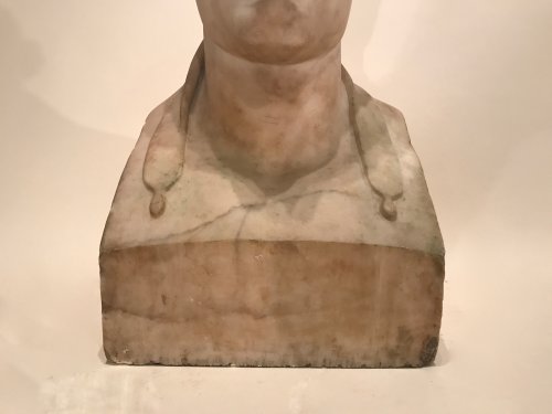 XIXe siècle - Buste de Napoléon lauré en Hermès, époque Empire