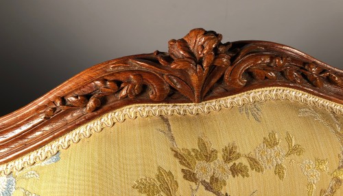 Antiquités - Paire de fauteuils à la reine par Mathieu Bauve, Paris époque Louis XV