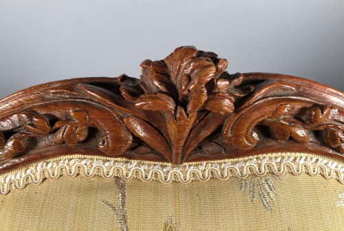 Antiquités - Paire de fauteuils à la reine par Mathieu Bauve, Paris époque Louis XV