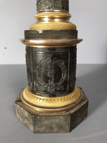 Lampe Astrale colonne Vendôme, Paris époque Empire - Luminaires Style Empire