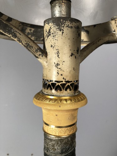 Antiquités - Lampe Astrale colonne Vendôme, Paris époque Empire