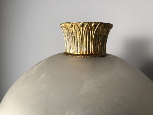 Antiquités - Lampe Astrale colonne Vendôme, Paris époque Empire