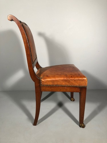 Antiquités - Série de six chaises attribuées à Jacob Frères, Paris époque Consulat