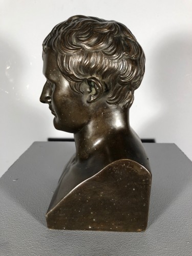 Sculpture Sculpture en Bronze - Petit buste de Napoléon en bronze d'aprés Chaudet
