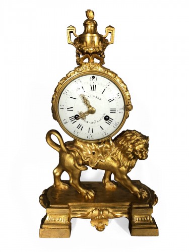 Pendule au Lion, Causard horloger du roi vers 1770