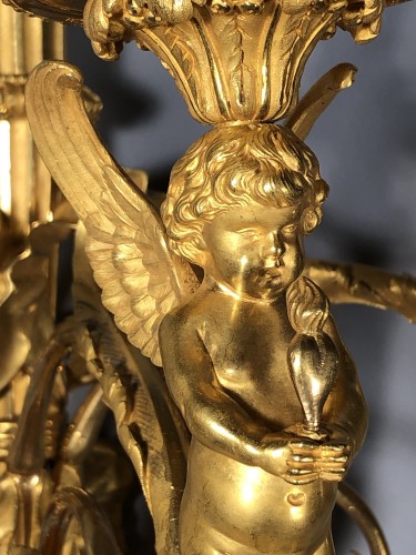 Luminaires Appliques - Paire d’appliques aux tourtereaux par Feuchère, début du 19e siècle