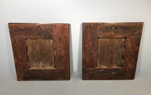 Antiquités - Pair of french marquetry miroir , Thomas Hache circa 1700