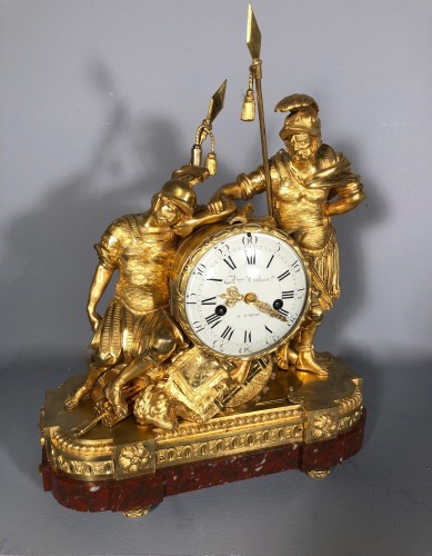Horlogerie Pendule - Pendule aux deux soldats romains, Paris vers 1775