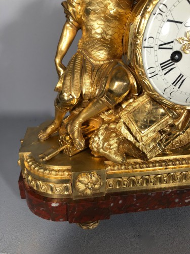 Antiquités - Pendule aux deux soldats romains, Paris vers 1775