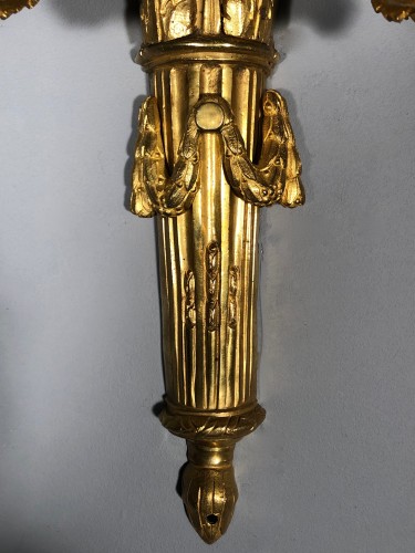 Paire d’appliques à la grecque, d’après J.L Prieur vers 1770 - Franck Baptiste Provence