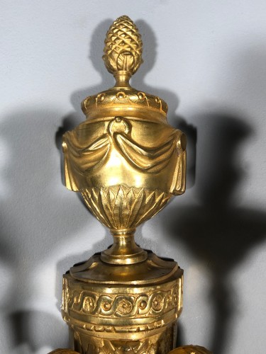 Paire d’appliques à la grecque, d’après J.L Prieur vers 1770 - Louis XV