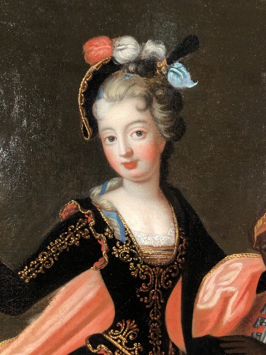 La duchesse de Berry avec son page, atelier de Pierre Gobert vers 1715 - Franck Baptiste Provence