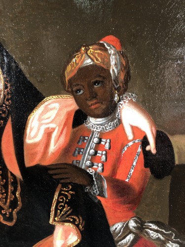 La duchesse de Berry avec son page, atelier de Pierre Gobert vers 1715 - Régence