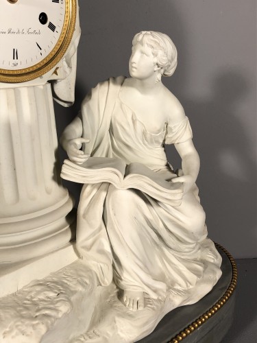 Horlogerie Pendule - Pendule à l’étude, manufacture impériale de Sévres vers 1810