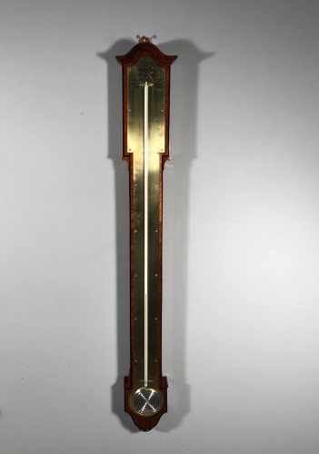 Paire de Thermomètre / Baromètre en acajou ronceux, époque Empire - Objet de décoration Style Empire