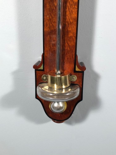 Paire de Thermomètre / Baromètre en acajou ronceux, époque Empire - Empire