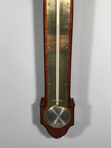 Empire - Pair of Thermometer / Barometer in mahogany, Empire period.