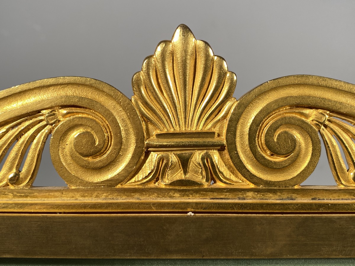 écran de cheminée en bronze doré - XIXe siècle - N.80746
