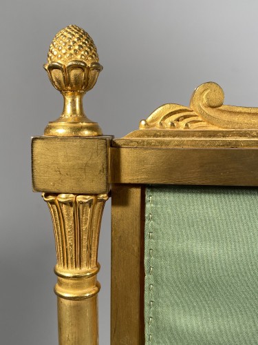 Mobilier Paravent - Ecran de cheminée en bronze doré, Paris époque Empire
