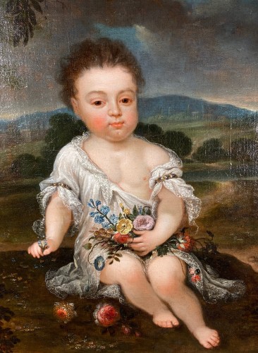 Le Comte de Vermandois enfant, par Pierre Mignard, Paris vers 1670 - Tableaux et dessins Style Louis XIV