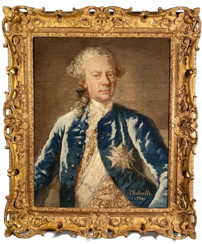 Portrait en laine et soie, Manufacture de Munich 1774