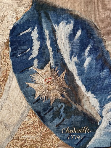 Tapisserie & Tapis Tapisserie - Portrait en laine et soie, Manufacture de Munich 1774