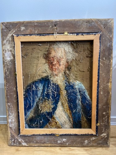 Louis XV - Portrait en laine et soie, Manufacture de Munich 1774