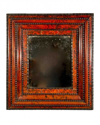 Miroir en écaille, ébène et ivoire, Anvers 17e siècle