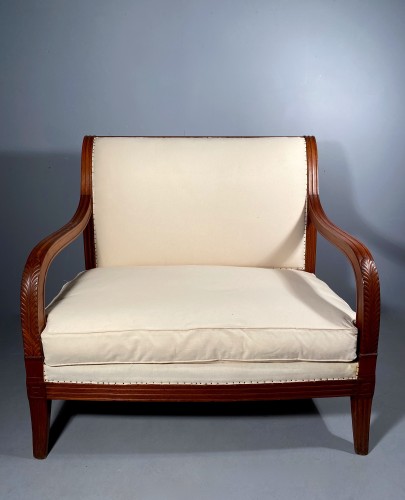 19th century - Pair of mahogany sofas by Jacob Desmalter, Paris Empire period