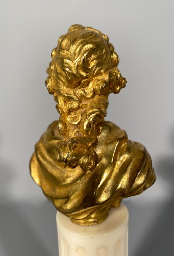 Buste miniature de Louis XV en bronze vers 1745-1750 - Franck Baptiste Provence