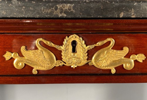 Furniture  - Mahogany console with quivers, Paris Empire period circa 1805