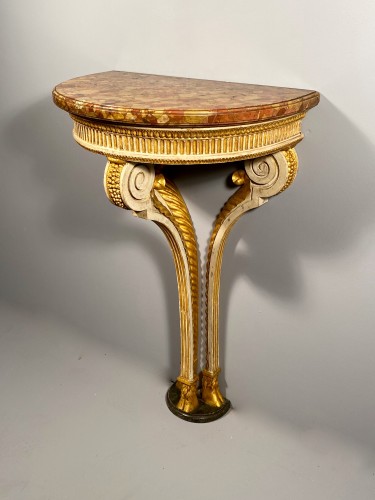 18th century - French fine Louis XVI tripod console, stamped G. Jacob