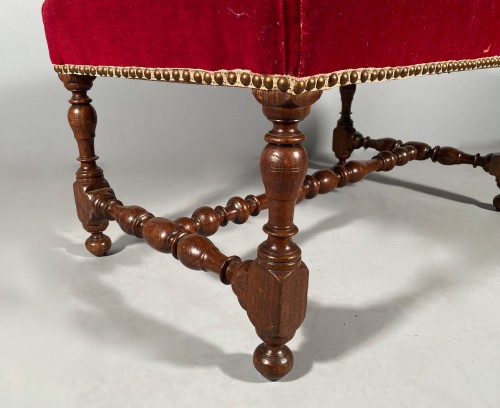 Paire de tabourets de port, époque Louis XIV - Louis XIV