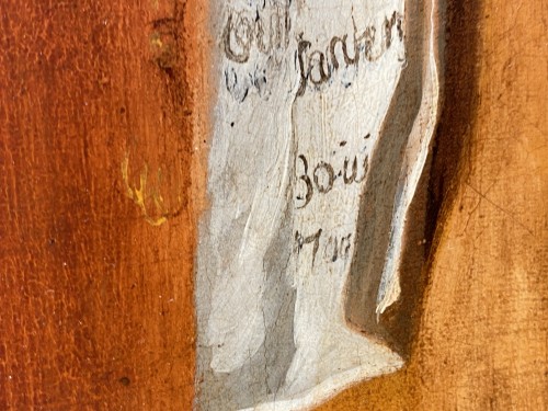 Antiquités - Jeune fille cachetant une lettre- Jean Baptiste Santerre 1707